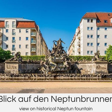 "Neptunblick"- Naehe Altstadt - Ruhig - Balkon - Parkplaetze Dresden Buitenkant foto